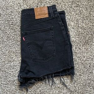 Levi's Dark Denim Cutoff Shorts